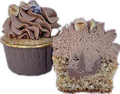 Muffin orzech laskowy-czekolada